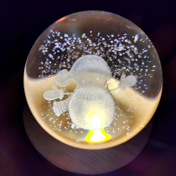 Snowman USB Crystal Light NWOT - Picture 4 of 4